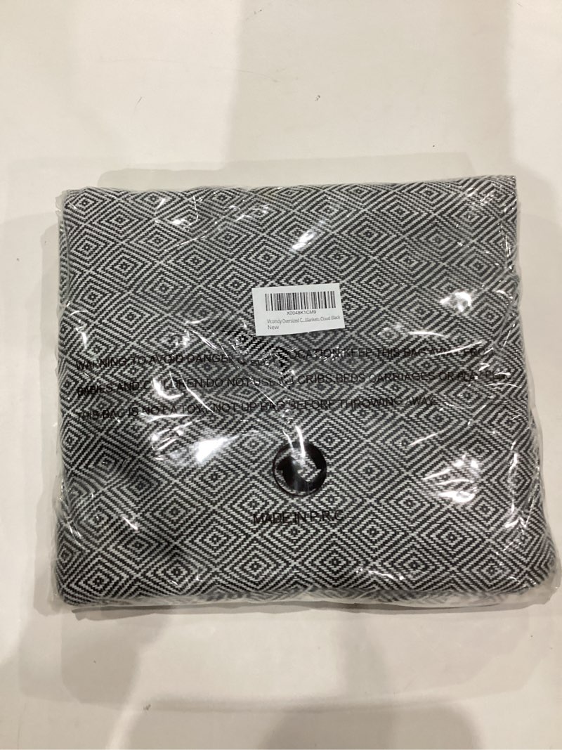 Condition photo showing As Is for Oversized Cotton Turkish Beach Towel Blanket Giant XL Sandproof Boho Sand Free Towels Huge Jumbo XXL Extra Large Big Throw Quilt Blankets Cloud Teal Teal Extra Large 82"x88"