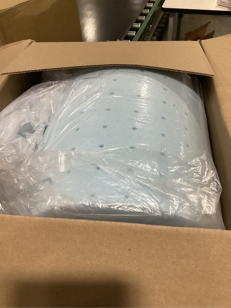 Condition photo showing Good Condition for best price mattress 3 inch ventilated memory foam mattress topper, cooling gel infusion, certipur-us certified, dorm essentials, twin xl twin xl 3 inch