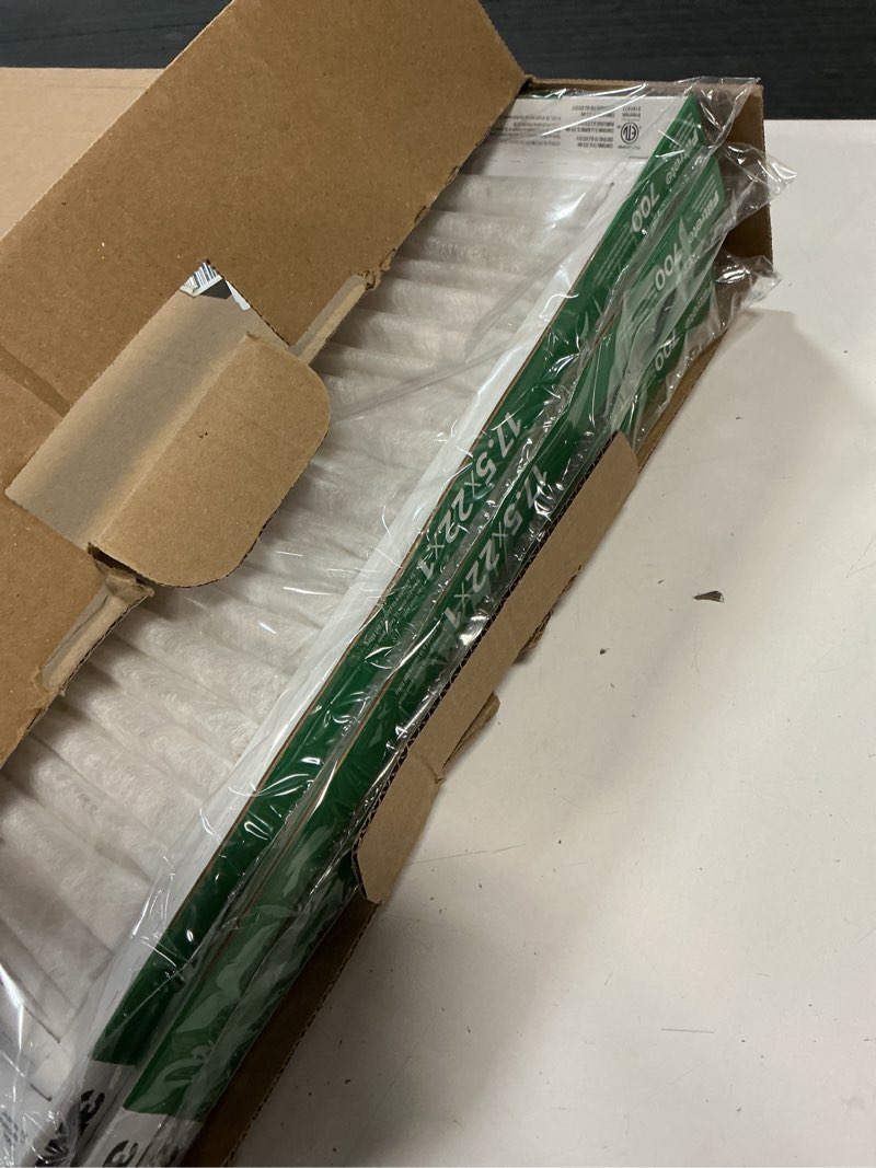 Condition photo showing Good Condition for filtrete 17.5x22x1 ac furnace air filter, merv 8, mpr 700, tough on pollen, easy on airflow, 3-month pleated 1-inch electrostatic air cleaning filter, 4-pack (actual size 17.19 x 21.69 x 0.81 in)