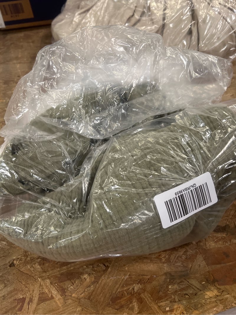 Condition photo showing Good Condition for organic airy gauze sham set, standard, olive