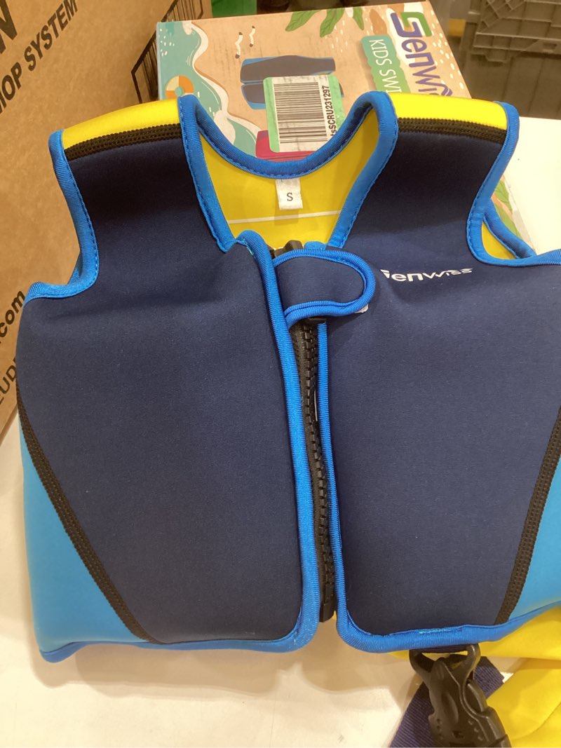 Condition photo showing Good Condition for baby girl swim vest toddler swim vest for age 18 months - 2 years baby toddler fit 20-28 lbs blue medium(3-4 years/28-38 lbs)