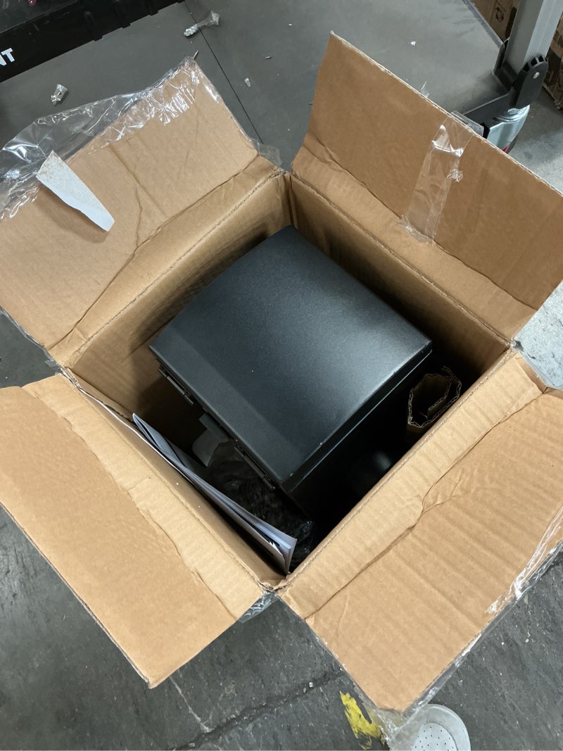 Condition photo showing New/Like New for Masterbuilt® Slow and Cold Smoker Accessory Attachment With Removable Ash Tray for Masterbuilt Vertical BBQ Smokers in Black, 10" x 10" x 18", Model MB20100112 New Version