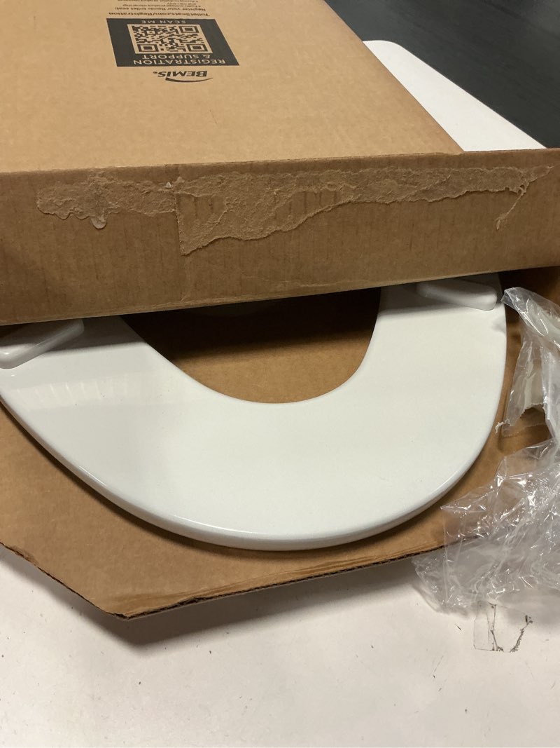 Condition photo showing Good Condition for Mayfair Linden Slow Close Toilet Seat, Non Slip Heavy Duty Wood, Easy Install, Elongated, White