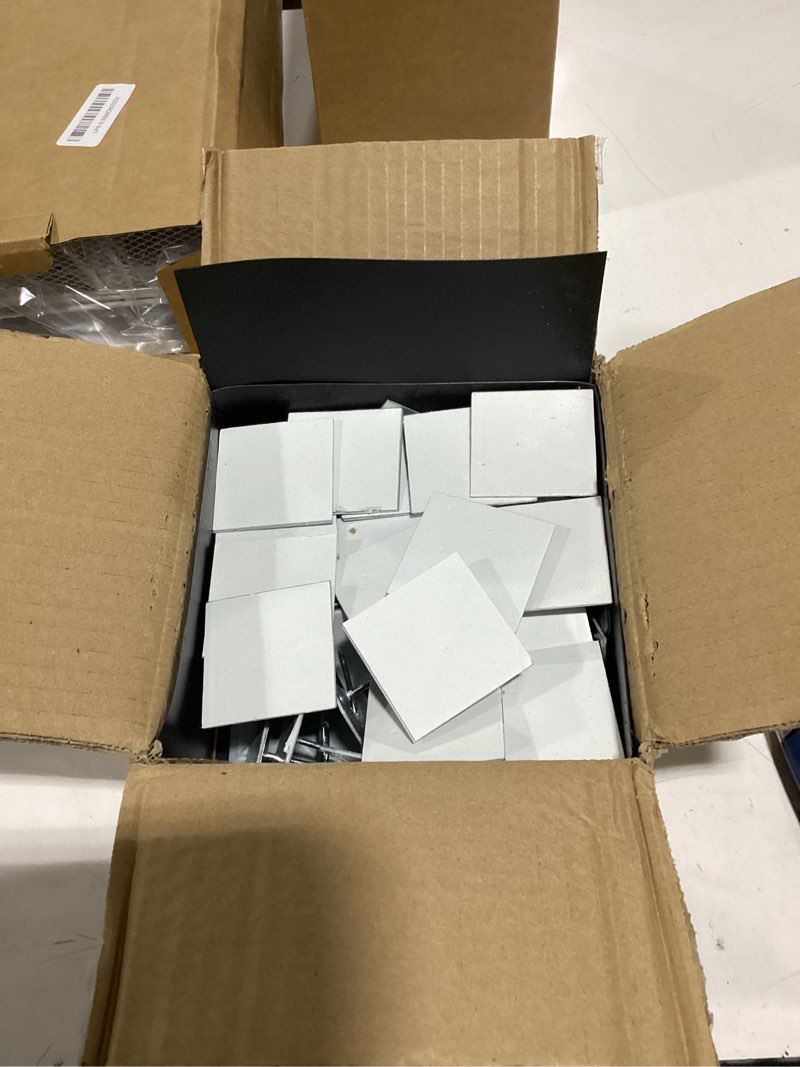 Condition photo showing New/Like New for 150pcs self stick insulation pins 2-1/2 inch, 1.5 inch self locking washers round 7/8 inch aluminum insulation hangers cap washers for foam board wall floor ceiling 50 set/150 pieces self stick 50