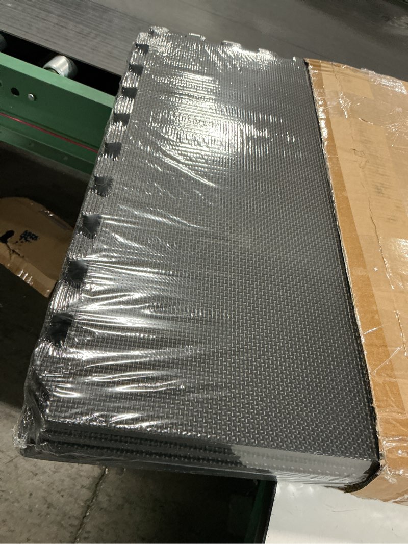 Condition photo showing Good Condition for marcy eva foam interlocking flooring mat high density non-slip tiles for fitness equipment, workout cushion and floor protection black - 0.5 inch - 6 tiles (24 sq ft)