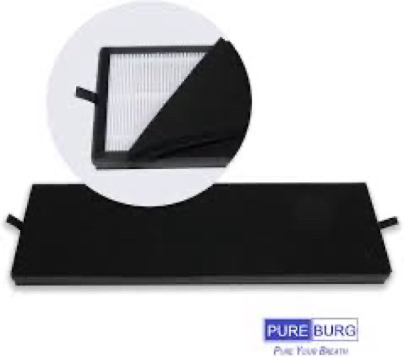 Lhari NEA-F1 True HEPA Replacement Filter, Compatible with Eureka NEA120 Air Purifier and Toshiba Ai