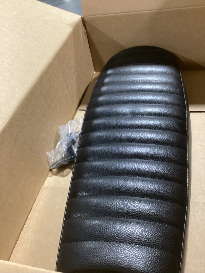 Condition photo showing Good Condition for 0164 Motorcycle Brat Cafe Racer Vintage Saddle Seat Black (subframe modification is required) ST-0164