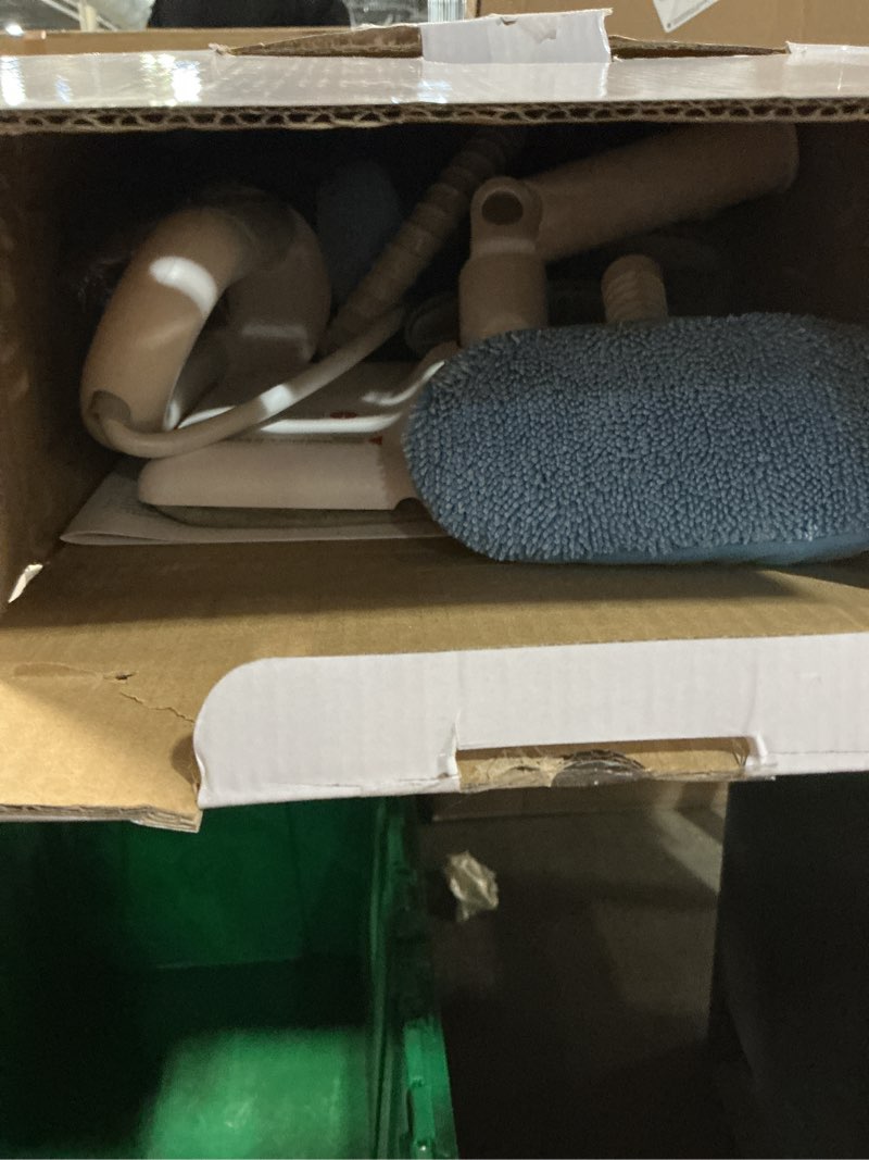 Condition photo showing As Is for Steam Mop All-in-one for Floor Cleaning, MultiPurpose Steam Cleaner for Home with 13 Accessories, Detachable Handheld Floor Steamer with Scent Container and strap for Hardwood,Tiles,Cloths and Carpet White