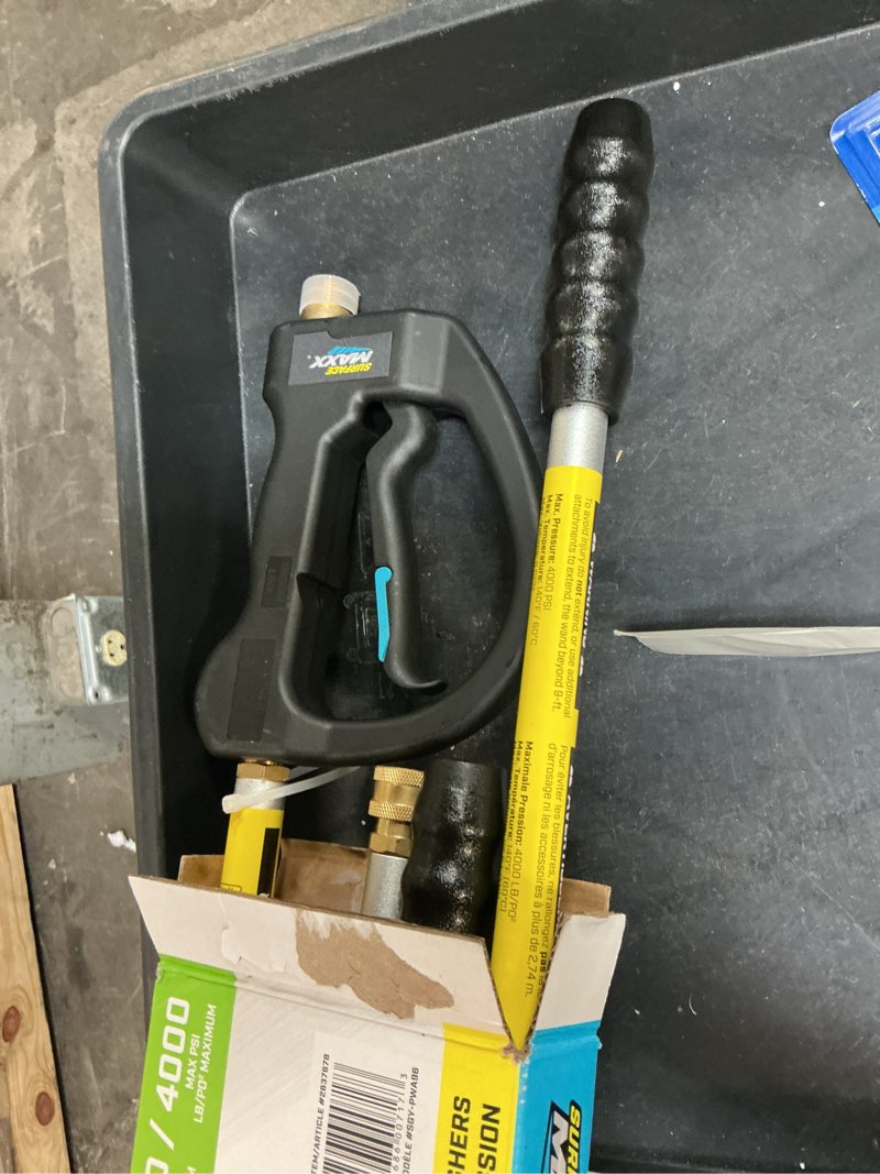 Condition photo showing As Is for surfacemaxx 9 ft. l extended reach wands 4000 psi