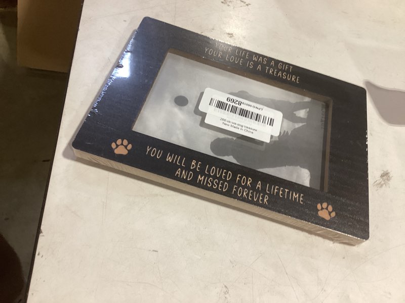 Condition photo showing Good Condition for pet memorial 4x6 picture frame, dog & cat remembrance gifts, sympathy gifts for loss of pet, your love is a treasure photo frames for desk decor color-7