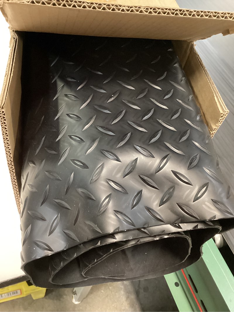 Condition photo showing Good Condition for anti fatigue mats industrial 2' x 5' ergonomic standing mat 15/16" thick commercial kitchen mats shop mats heavy duty grade diamond plate support for leg & back pain