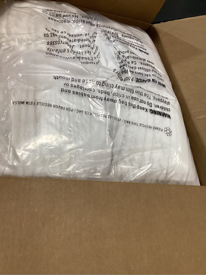 Condition photo showing Good Condition for UGG Kenzie Full/Queen Comforter Set with 2 Pillow Shams Plush Faux Fur Bedding Soft Warm Down Alternative Comforter Washable Hypoallergenic Fluffy Blanket Set for Bedroom, Full/Queen Size, White Snow White Full/Queen