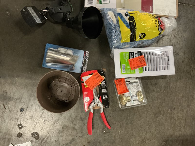 Condition photo showing As Is for mixture of small assorted tools, screws, latches, and home repair accessories