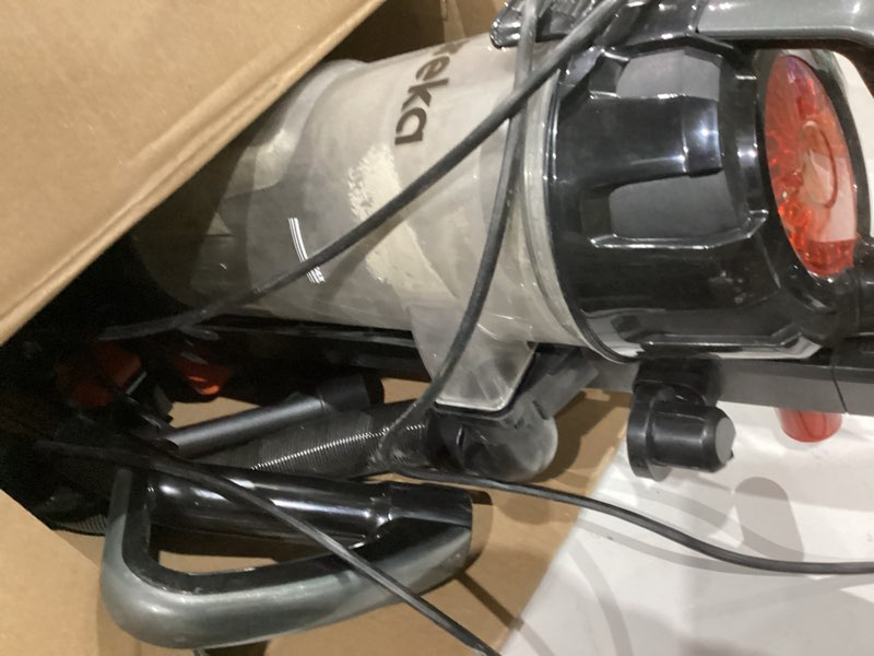 Condition photo showing As Is for bissell 2252 cleanview swivel upright bagless vacuum with swivel steering, powerful pet hair pick up, specialized pet tools, large capacity dirt tank, easy empty