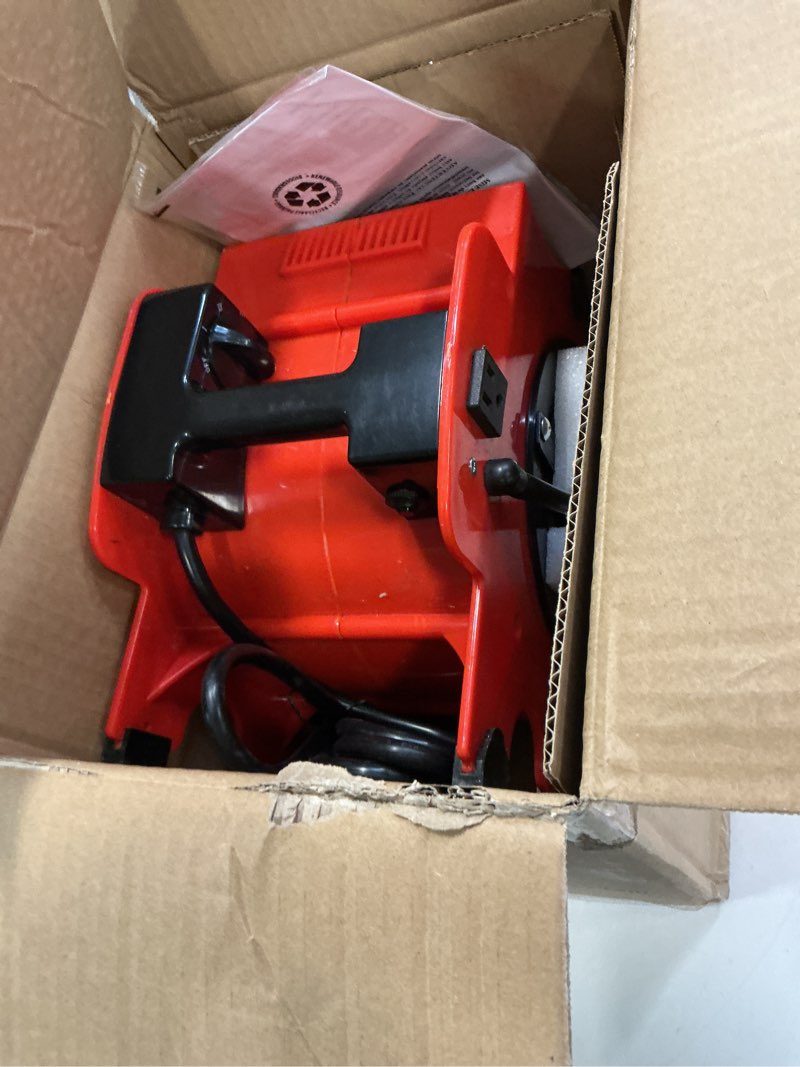 Condition photo showing As Is for Blower Fan - 3-Speed Heavy-Duty Floor and Carpet Dryer - 1600 watts -Portable Air Mover with 4 Different Angles for Basements, Cars or Garages by Stalwart (Red)