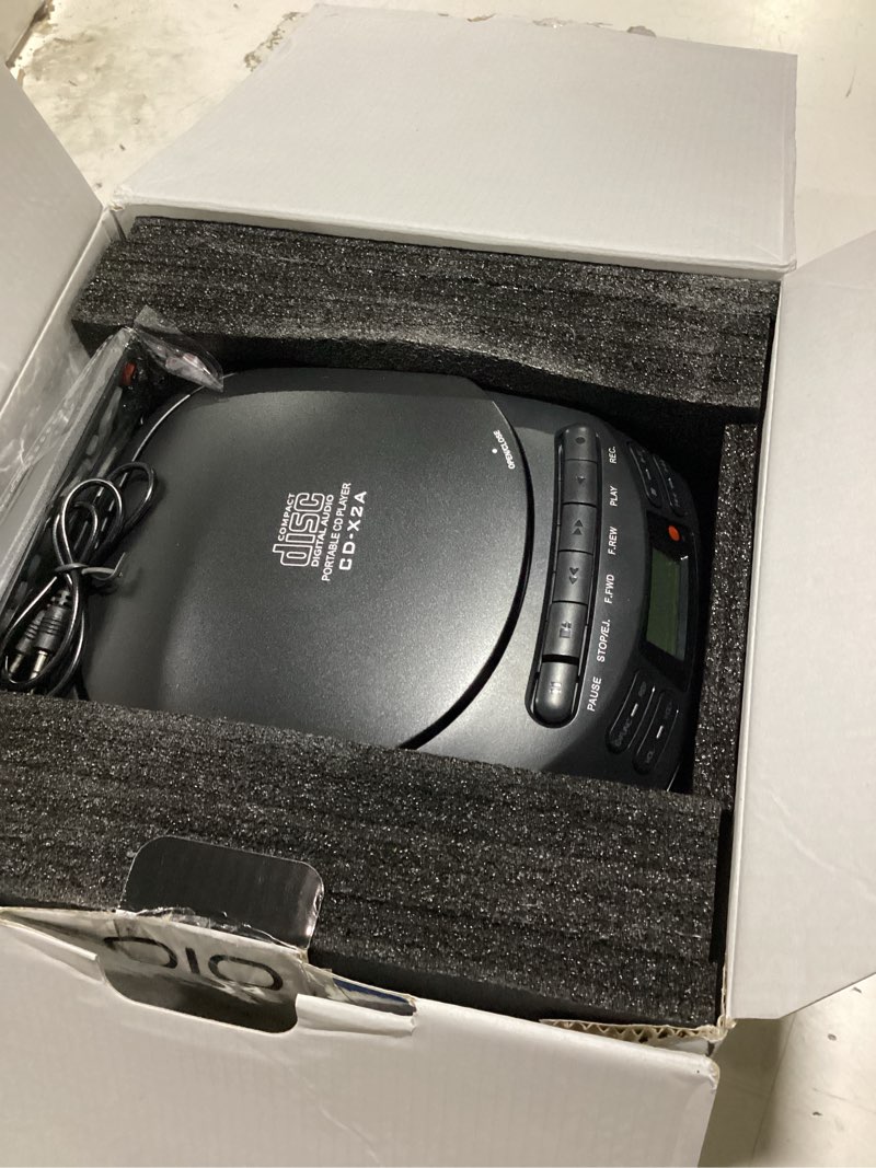 Condition photo showing Good Condition for greadio boombox cd player cassette player combo, boom box portable cd players for home with bluetooth, support am fm radio/remote control/aux/usb/earphone, ac/battery operated, lcd display (black)