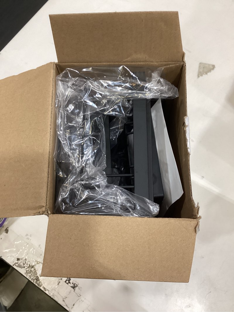 Condition photo showing As Is for EUDELE Adhesive Shower Caddy, 5 Pack Rustproof Stainless Steel Bath Organizers With Large Capacity, No Drilling Shelves for Bathroom Storage & Home Decor Black XL size