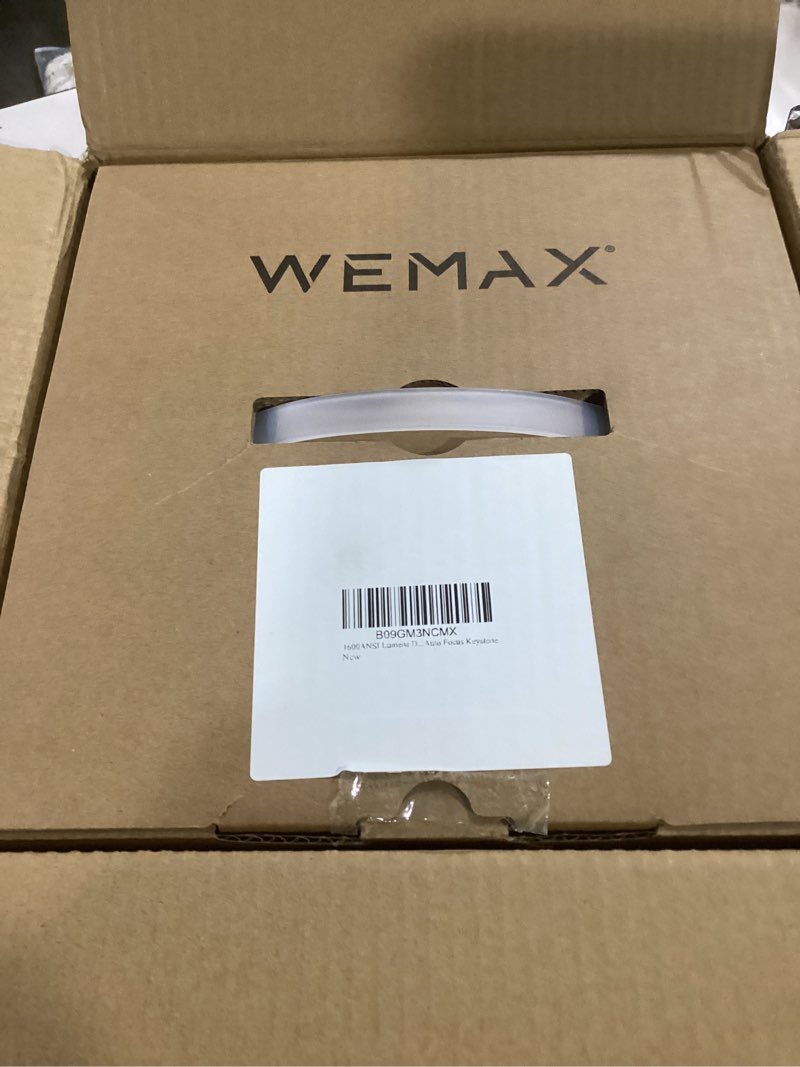 Condition photo showing Good Condition for 1600ANSI Lumens DLP Projector, WEMAX Vogue 100, 4K Home Theater Projector with WiFi and Bluetooth, Native 1080p HDR10, 200" Display, Dolby Audio, 125% Rec.709, Auto Focus Keystone