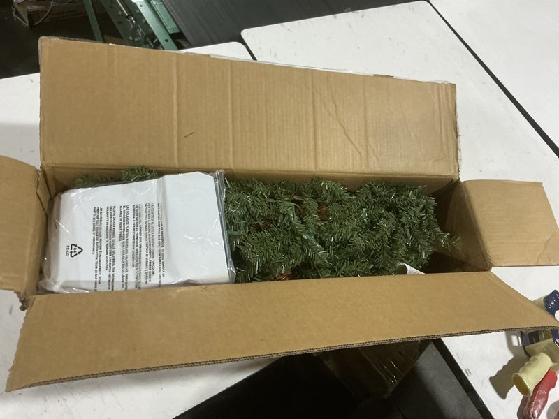 Condition photo showing Good Condition for puleo international 5ft pre-lit alpine artificial christmas tree with 150 clear lights, 391 realistic dense branch tips, easy setup artificial trees with sturdy metal stand 5' alpine