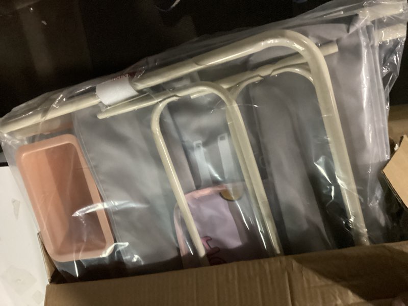 Condition photo showing Good Condition for Foldable Portable Changing Table for Baby,Upgraded Style Baby Portable Diaper Changing Station with Wheels,Nursery Five Level Adjustable Height Changing Table with Organizer Storage(Grey)