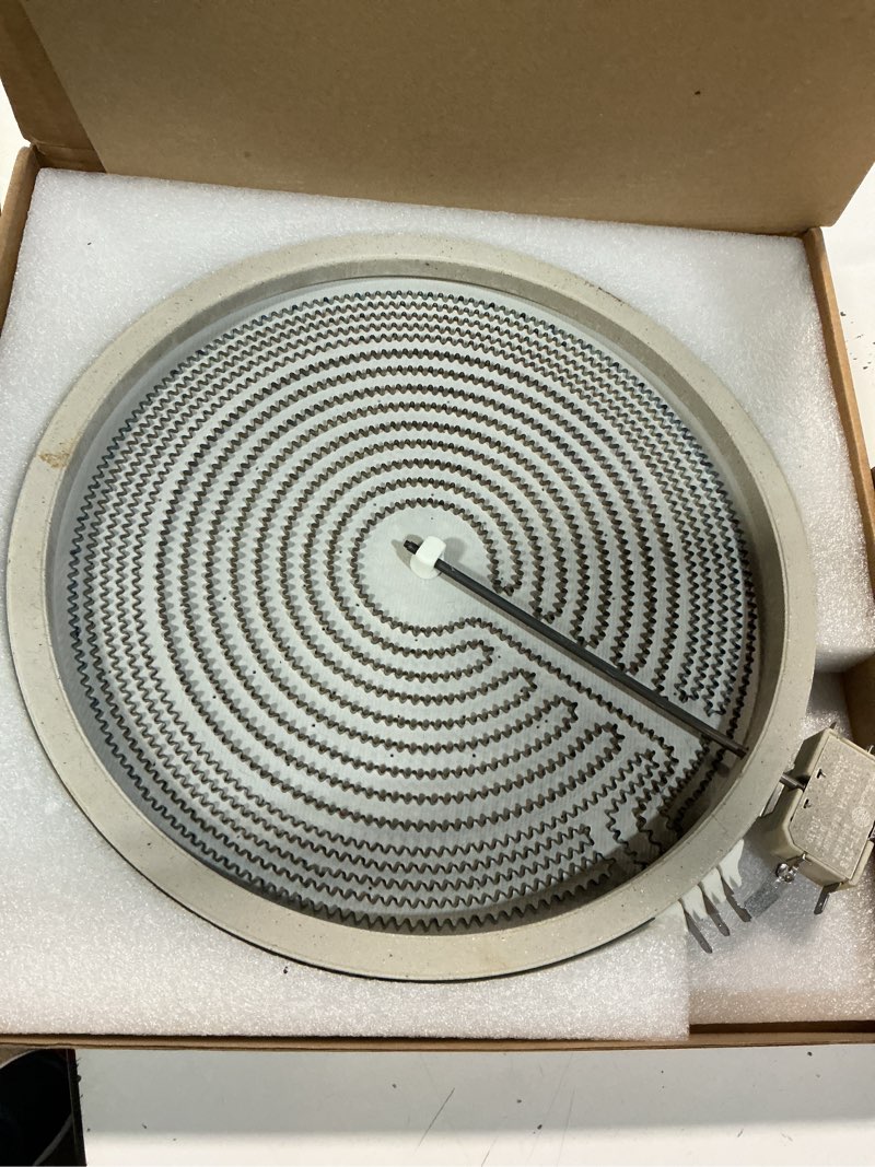 Condition photo showing As Is for upgraded wb30t10130 12" dual haliant surface element replacement for ge stove, ap4344395 12"/9" dual radiant surface element, ps2321564 12 inch burner replace ah2321564 1474216 12-inch