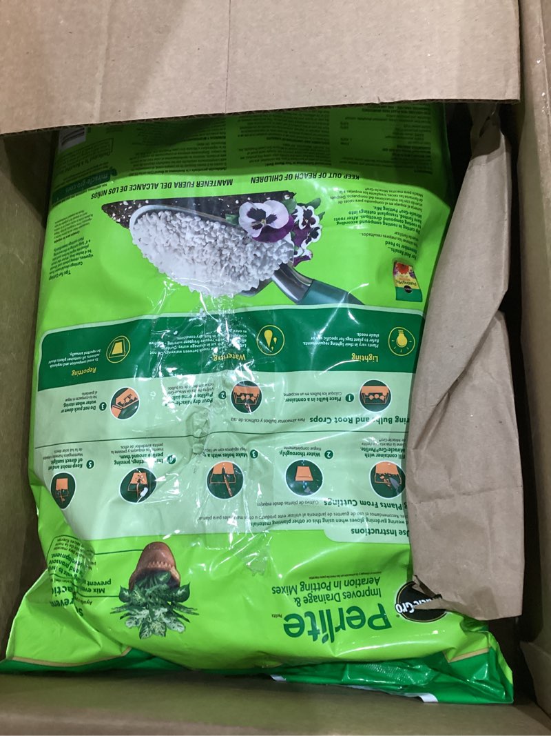 Condition photo showing As Is for mg 8qt perlite