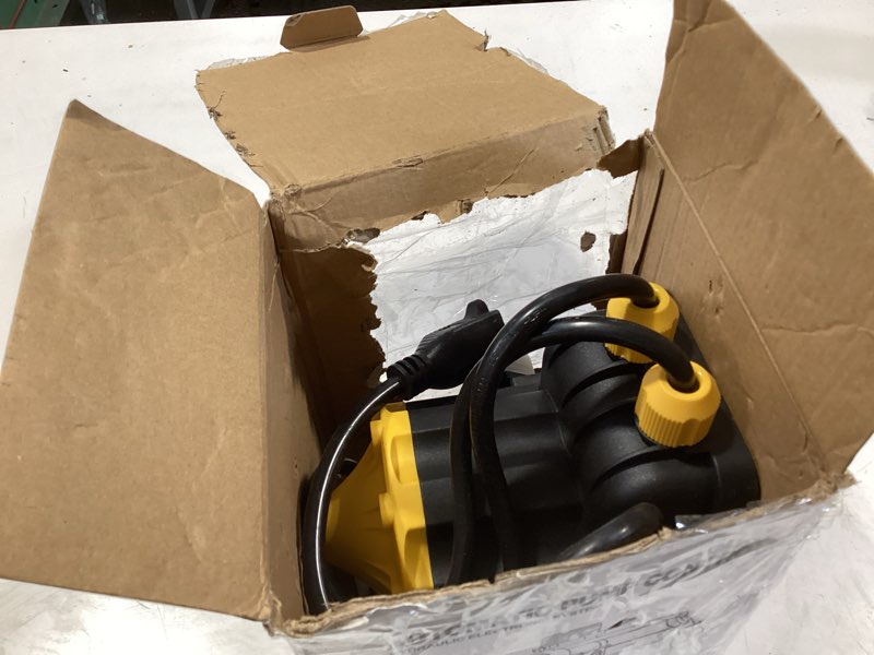 Condition photo showing As Is for smart pump controller with 2 metal pump connector, bspp g1 threaded interface, 2 modes digital display, adjustable pressure, high power, for home, garden, industrial use