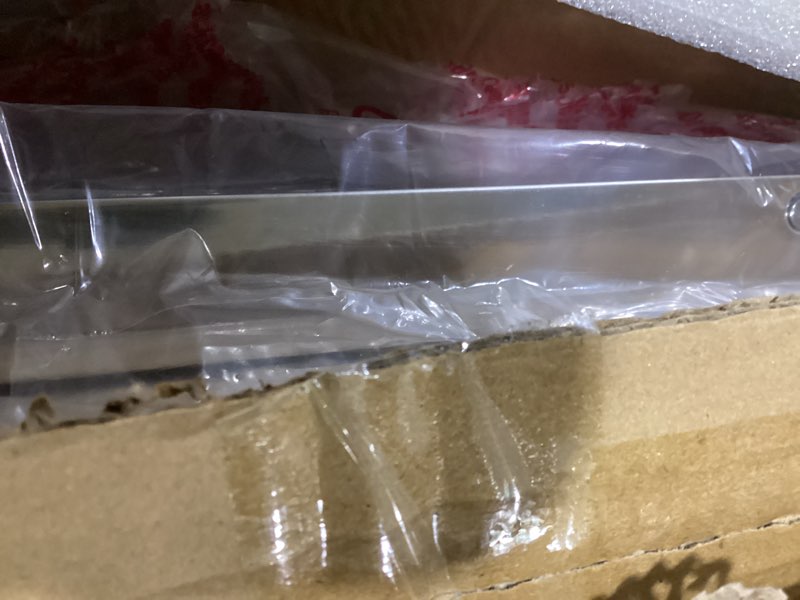 Condition photo showing Good Condition for flush mount ceiling light crystal ceiling light fixture 24in long rectangle lighting fixtures ceiling dimmable led ceiling lights for kitchen, bathroom, hallway, living room 25-inch rectangular crystal ceiling light