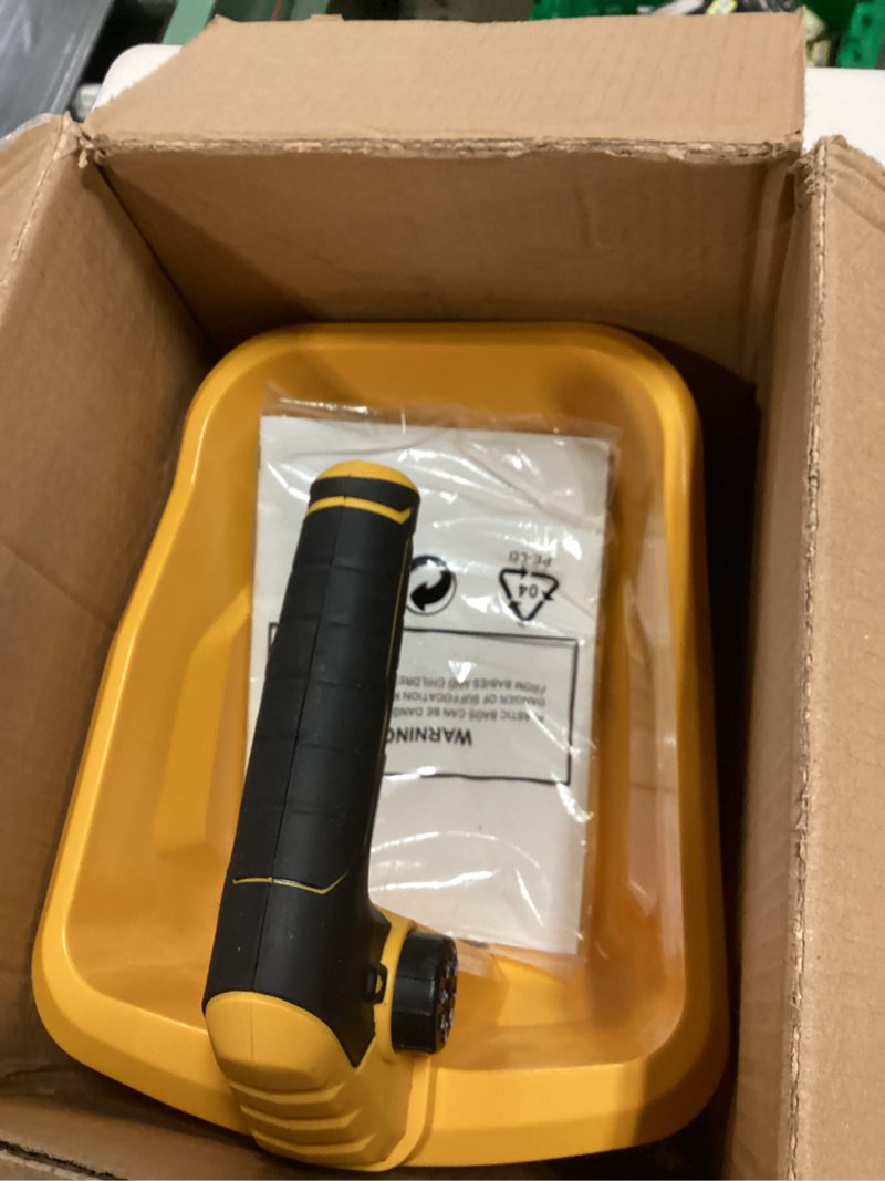 Condition photo showing Good Condition for Danero Handheld Power Spreader Compatible with Dewalt 20V Battery(Tool Only), Cordless Seed Spreader Available Year-Round, Electric Lawn Spreaders for Grass Seed, Fertilizer, Salt, Ice Melt, Feed Yellow