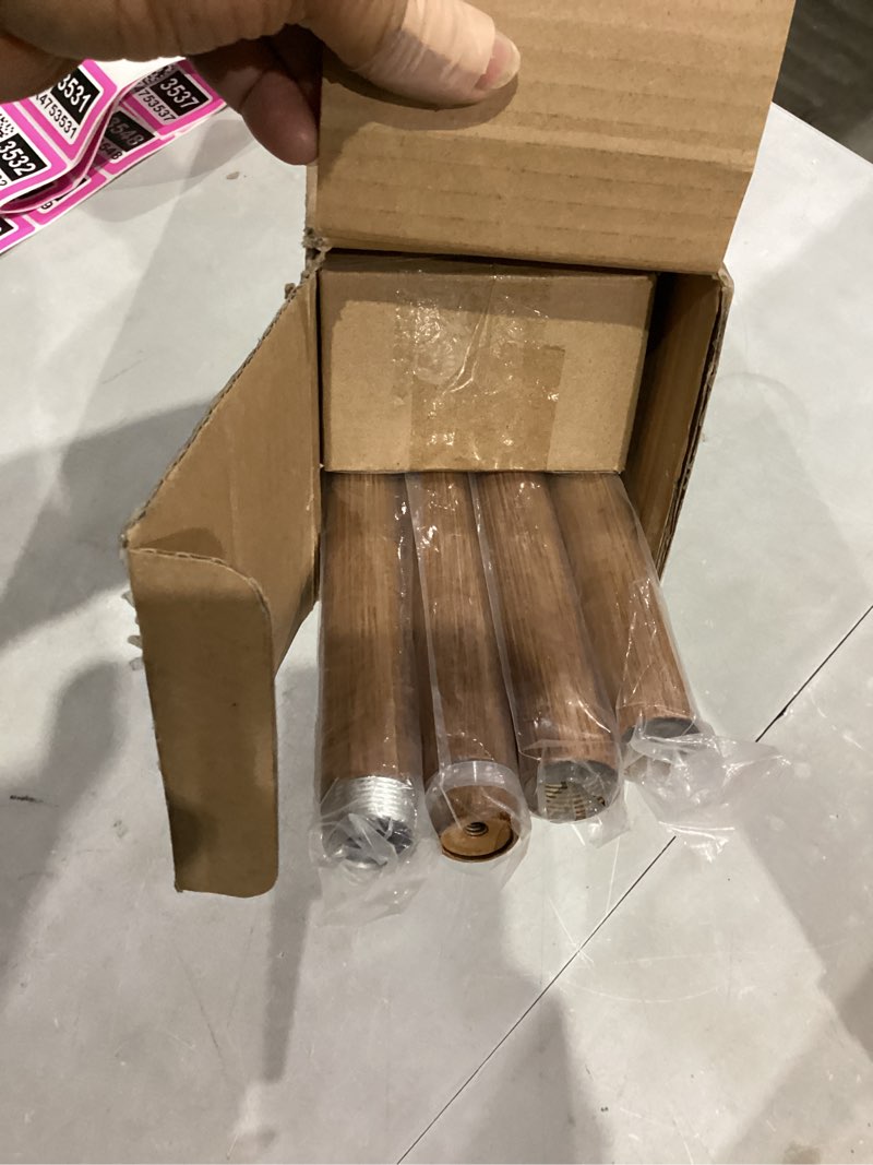 Condition photo showing Good Condition for QDWIS Boho Wood Curtain Rods for Windows 48 to 84 inch,1" Adjustable Heavy Duty Window Curtain Rod with Imitation Wood Grain Finials,Rustic Decorative Drapery Rods Set,Size:36-88'',Maple Wood 36'' - 88'' (1 Pack) Maple Wood
