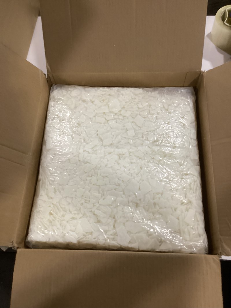 Condition photo showing Good Condition for Natural Soy Wax for Candle Making 20 lb Bag, Soy Wax Flakes,DIY Candle 20LB-Ivory
