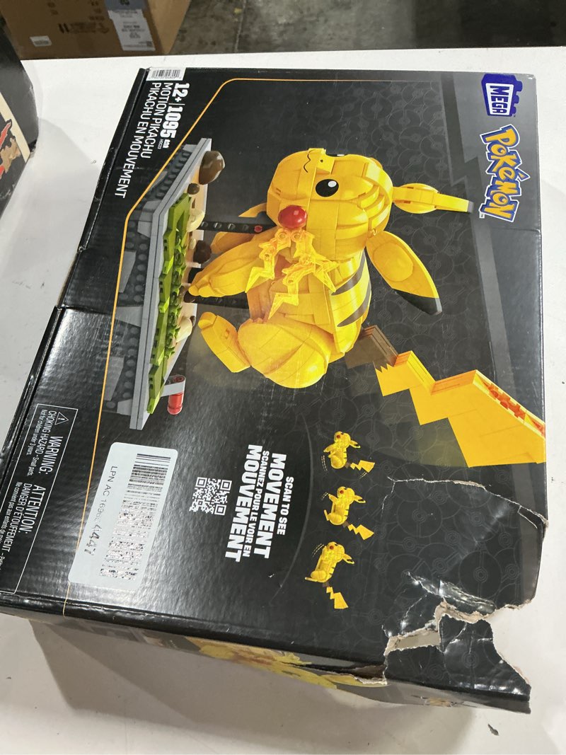 Condition photo showing Good Condition for (Incomplete)MEGA Pokémon Building Toys Set Motion Pikachu with 1092 Pieces and Running Movement, for Adult Collectors