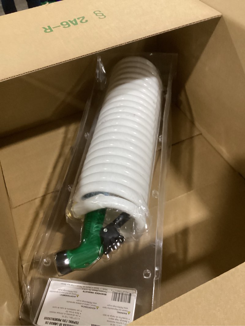 Condition photo showing Good Condition for Seachoice Coiled Washdown Hose w/ Sprayer and Brass Fittings, 25 Ft., White
