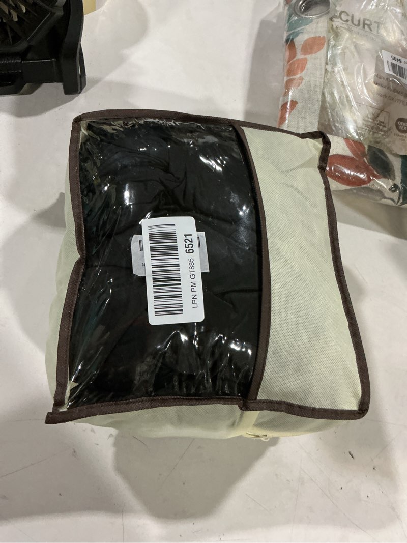 Condition photo showing Good Condition for 20x10ft wrinkle free black backdrop curtain for parties soft fabric drapes wedding black curtain backdrop for birthday party decorations background for photography 5x10ft, 4 panels w5' x h10'(4 panels) black
