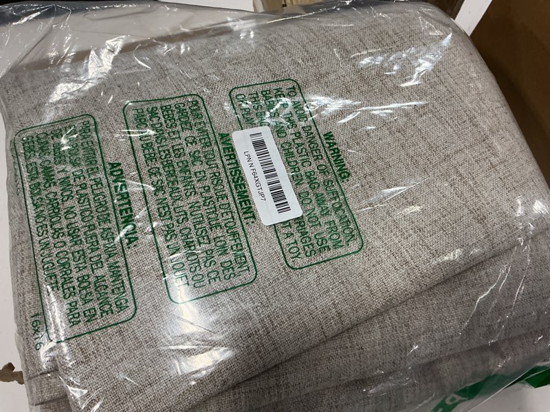 Condition photo showing New/Like New for nicetown 100% black out curtains 72 inch long, thick linen blend classic rod pocket back tab blackout draperies with thermal insulated liner for bedroom, nursery (natural, set of 2, 52 by 72-inch) natural 52"w x 72"l (pack of 2)