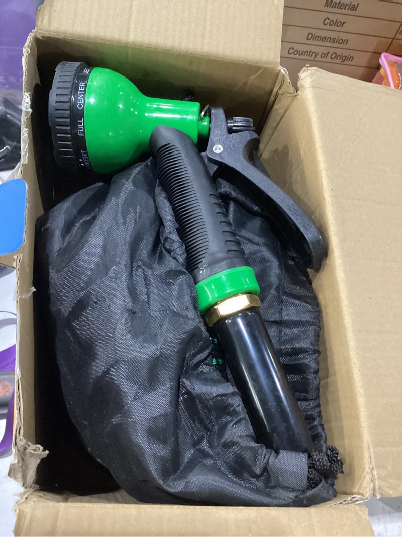 Condition photo showing New/Like New for garden hose 100 ft, 2026 no kink expandable water hose 100ft with 10 function nozzle, solid metal fittings, durable outer fabric, lightweight, flexible, leak-proof, stretchy for watering, car washing