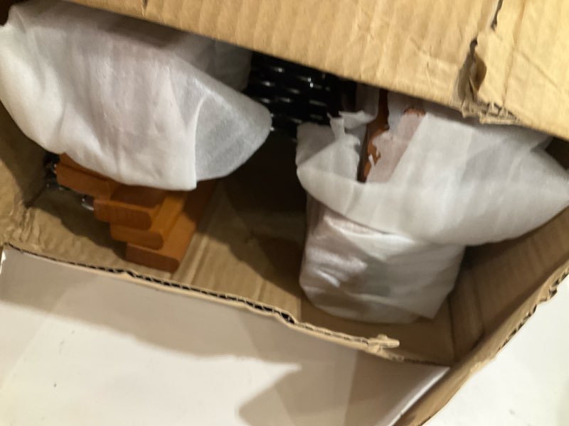 Condition photo showing Good Condition for StorageWorks Pants Hangers with Clips, Wooden Clothes Hanger for Skirts, Jeans, Shorts, 20 Pack Pant Hangers Silver 20