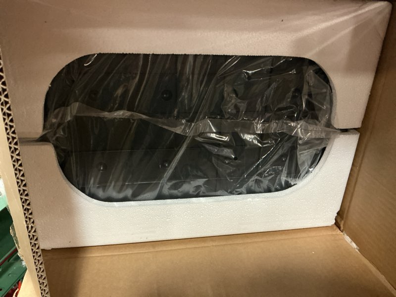 Condition photo showing Good Condition for sensorcan 13 gallon oval sensor trash can with ac adapter and odor filter, automatic motion sensor kitchen bin, soft-close stainless steel, slim curved wastebasket for narrow walkways, matte silver