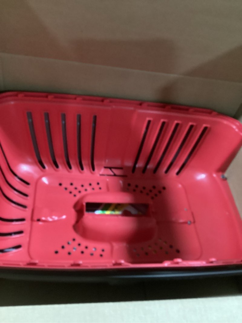 Condition photo showing Good Condition for MidWest Homes for Pets Spree Travel Carrier – Hard-Sided Dog & Cat Carrier, Small Pet Travel Crate with Handle, Ventilated Design, Easy Assembly, 24-Inch, Red Red 23.6"L x 15.6"W x 15.0"H