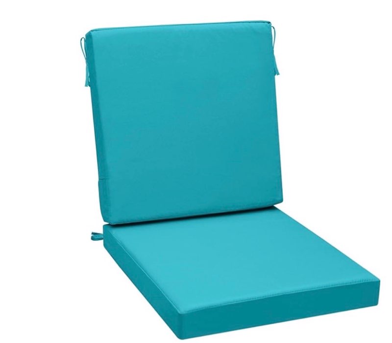 AAAAAcessories Outdoor Seat Cushions for Chairs, Waterproof, Fade-Resistant Patio Furniture Replacement Cushions, 20\" x 20\" x 3\" + 20\" x 20\" x 3\", Beige 20x20-20'' Mid Back-1 Count