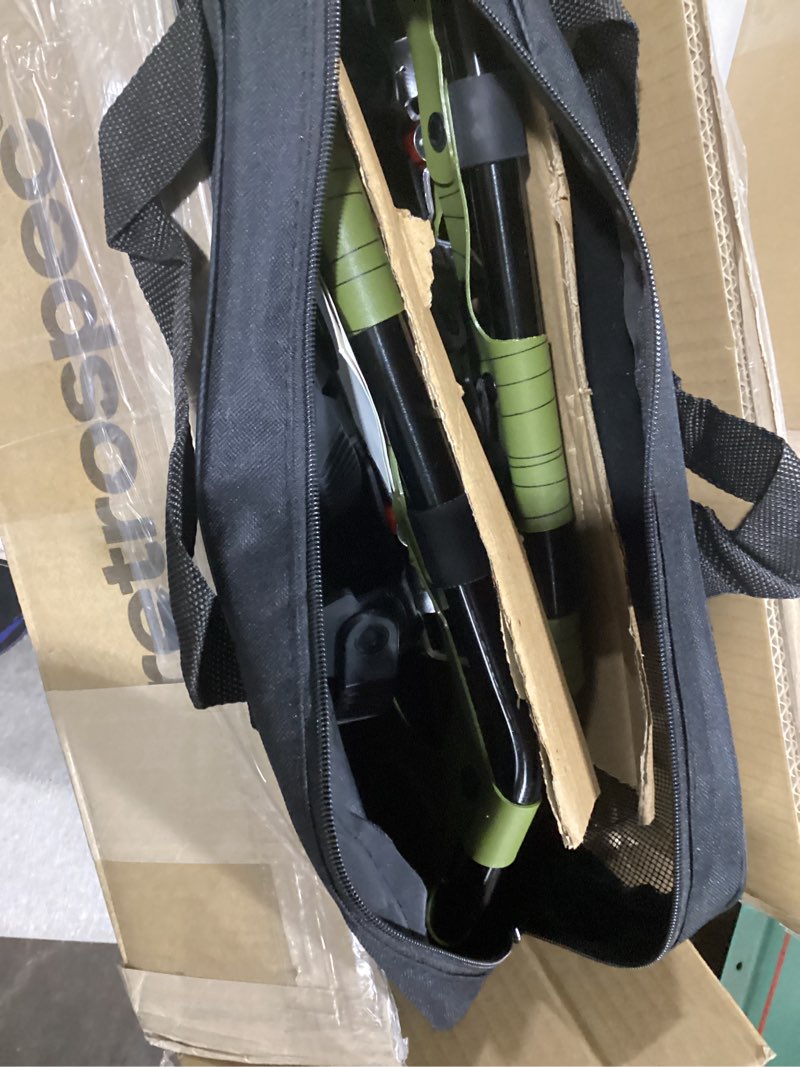 Condition photo showing As Is for Retrospec Drifter Snowshoes for Women & Men - Lightweight Aluminum Frame Snow Shoes with Double Ratchet Binding System, Heel Lifts & Carry Bag for All Terrain Hiking & Winter Sports Olive 21" Snowshoes