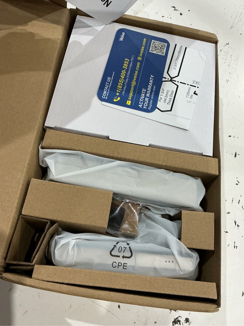 Condition photo showing Good Condition for veise ve027-l built-in wifi smart lock with handle, fingerprint keyless entry door lock set, app remote & voice control, electronic deadbolt for front door, touchscreen keypad, auto lock, satin nickel