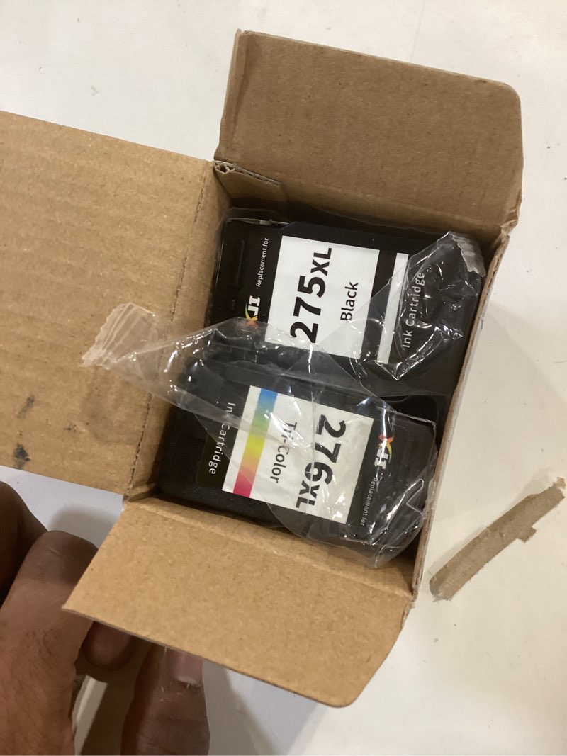 Condition photo showing Good Condition for xji 275 xl 276 xl compatible ink cartridges replacement for canon pg-275xl cl-276xl 275 276 black color combo pack, for pixma ts3520 ts3522 ts3720 ts3722 tr4720 tr4722 ts3500 ts3700 tr4700 printer black color 2