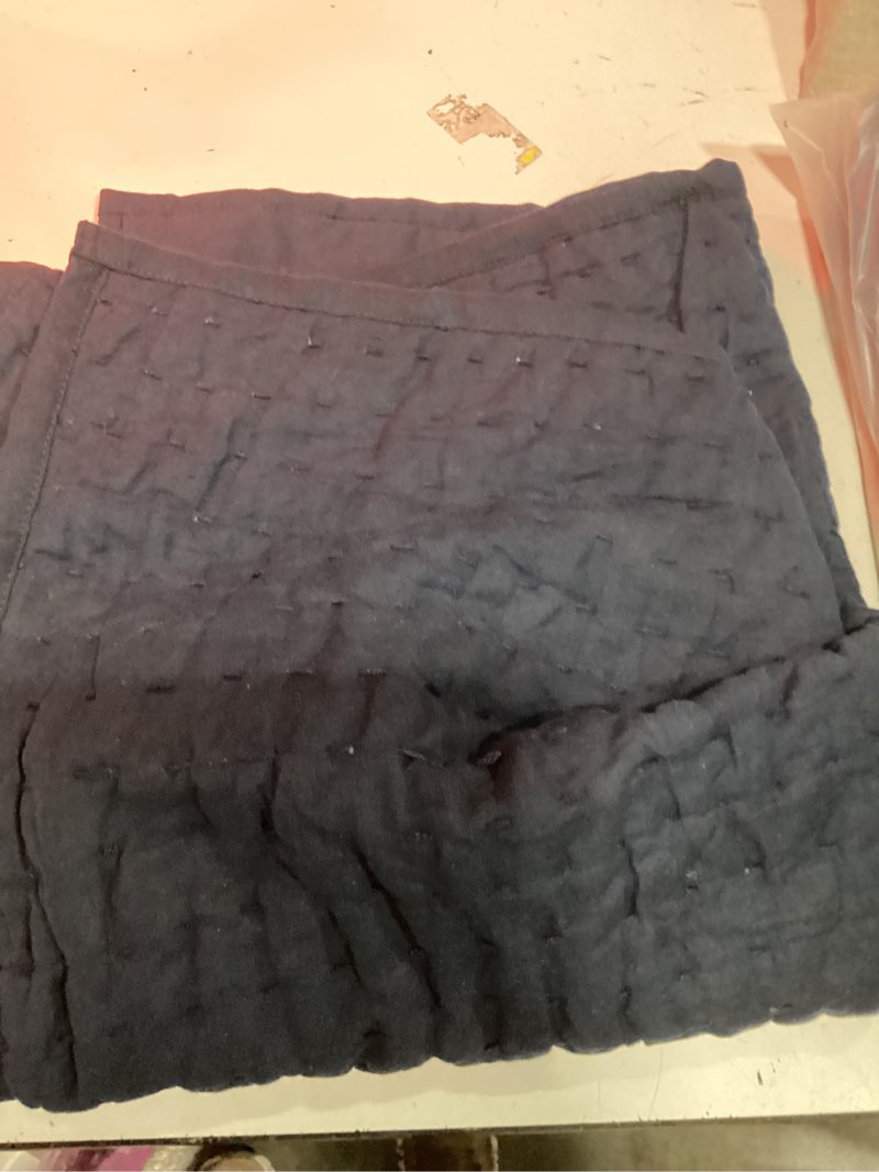 Condition photo showing Good Condition for euro pillow sham 26”x 26”, blue 
