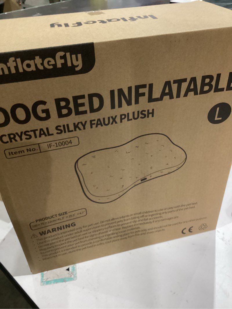 Condition photo showing Good Condition for Dog Bed Washable Pet Bed with Waterproof Air Mattress (Crystal Silky, L-41.3x29.5x4.7in) L-41.3x29.5x4.7in Crystal Silky