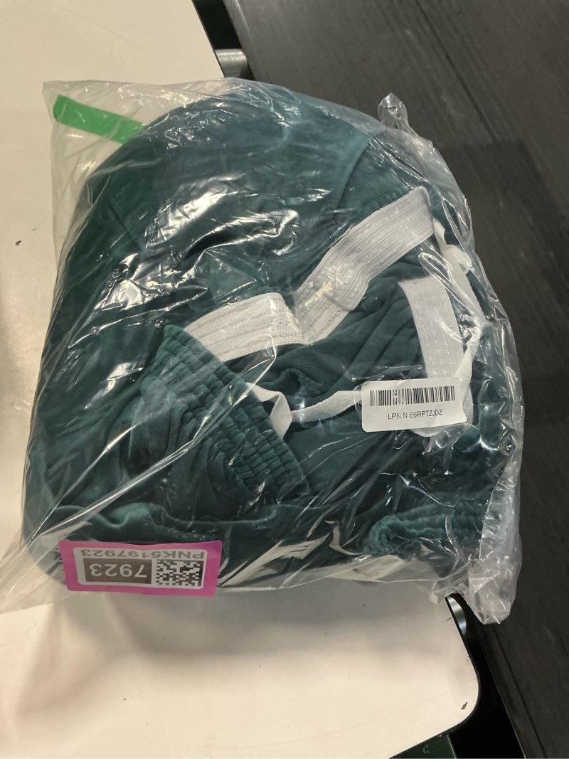 Condition photo showing Good Condition for znsayotx luxury velvet chair slipcovers with arms 2 piece stretch chair covers for living room soft armchair slipcover anti slip dog pet friendly furniture protector (deep teal),30"-47"(1 cushion) 30"-47"(1 cushion) deep teal/blackish green