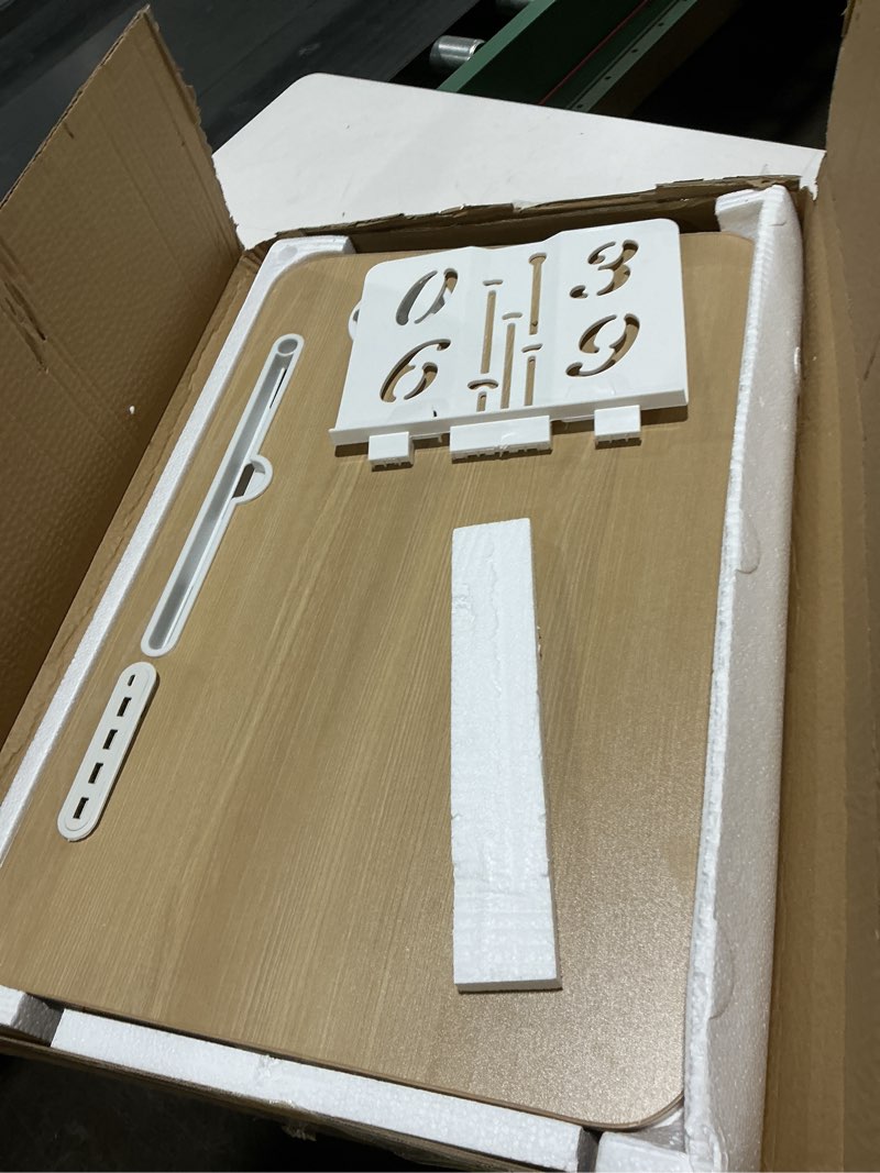 Condition photo showing Good Condition for Laptop Desk for Bed Height Adjustable, Lap Bed Table with USB/Storage Drawer/Cup Holder/Tablet Stand/Book Shelf, Foldable Breakfast Tray Portable for Reading Writing, Sofa & Floor, Glacier