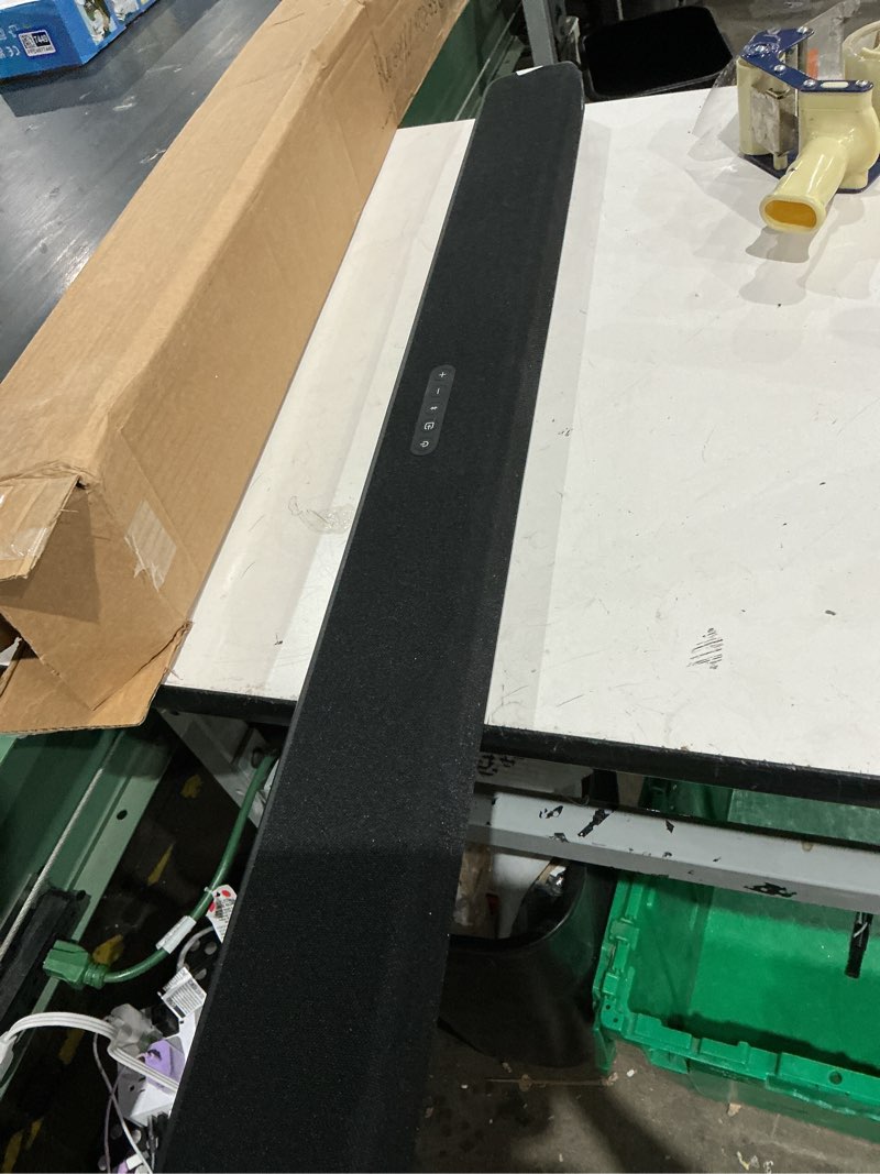 Condition photo showing As Is for polk audio signa s4 tv sound bar with subwoofer - dolby atmos audio voiceadjust & bassadjust technology, hdmi earc, wireless subwoofer works with 8k, 4k, & hd tvs, bluetooth, wireless streaming s4 soundbar + subwoofer w/ dolby atmos