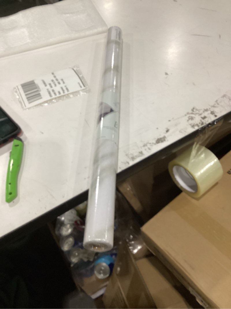 Condition photo showing New/Like New for 24×200In White with Black Marble Wallpaper Contact Paper Peel and Stick Waterproof Granite Stone Brick Texture Wide Self-Adhesive Removable Vinyl Sticker for Countertop Bathroom Kitchen Floor Marble Stripe 24×200 inch