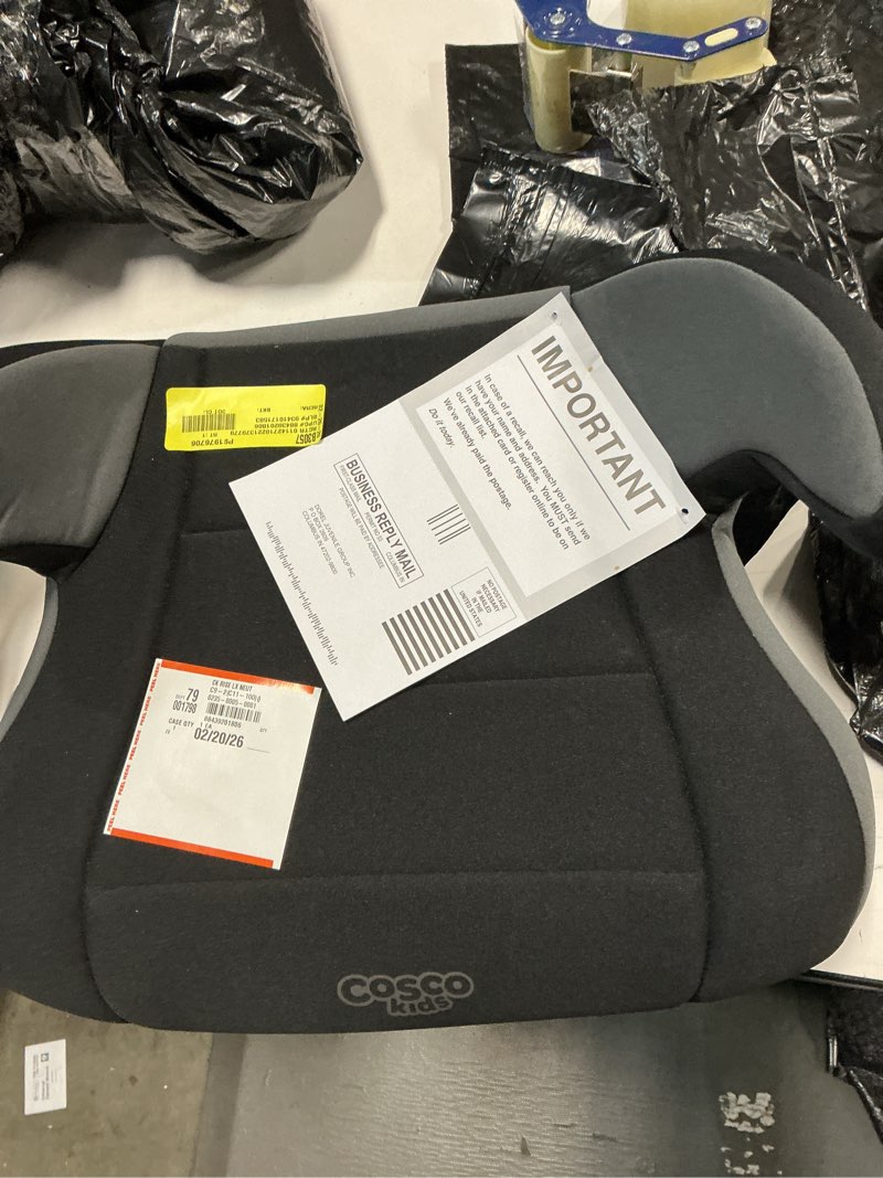 Condition photo showing Good Condition for cosco rise lx booster car seat  fossil black